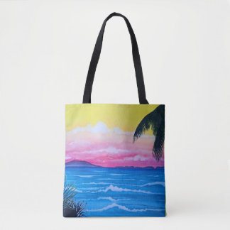 Tote Bag Océan au coucher du soleil