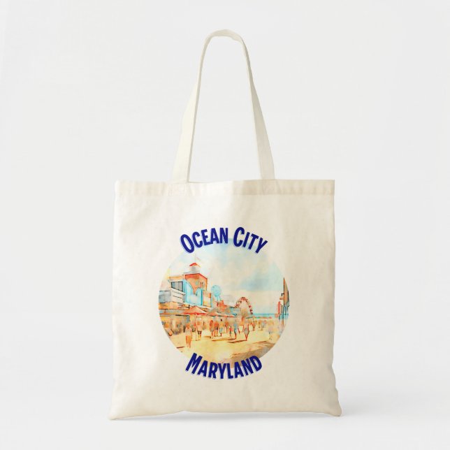 Tote Bag Ocean City, Maryland (Devant)
