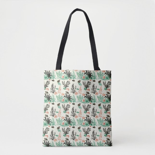 Tote Bag Océan Tropical Profond Coquillage de la mer (Devant)