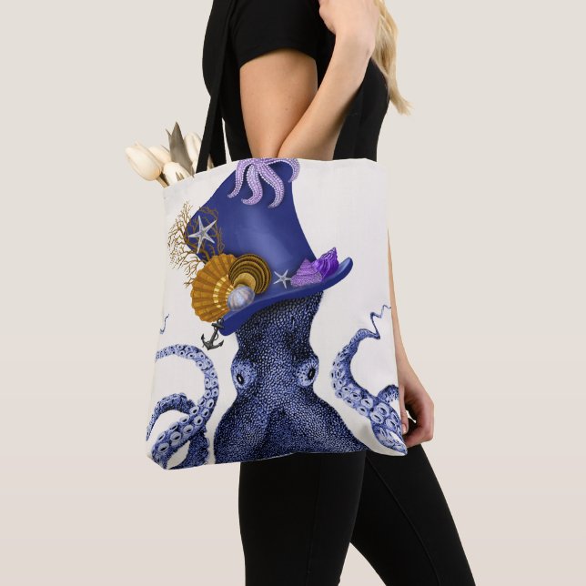 Tote Bag Octopus avec Casquette nautique (De près)