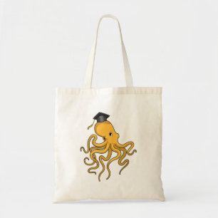 Tote Bag Octopus comme étudiant avec diplôme