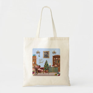 Tote Bag Ode to the Nutcracker Ballet Blue