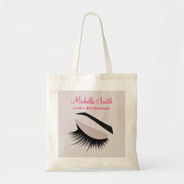 Tote Bag OEil avec de longs cils extension marque (Devant)