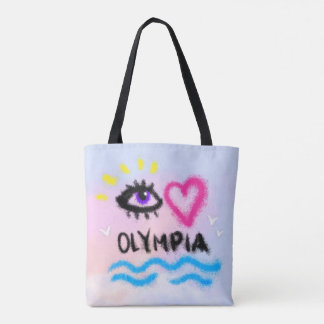 Tote Bag Oeil coeur Olympia Fourre-tout