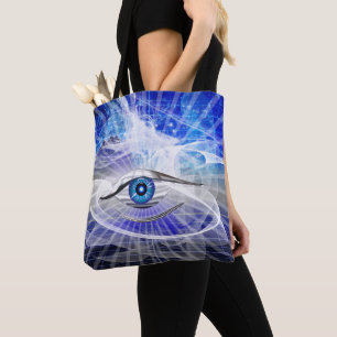Tote Bag Œil Cosmique Mystique Onirique