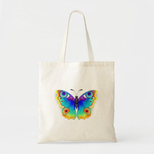 Tote Bag Oeil de paon arc-en-ciel