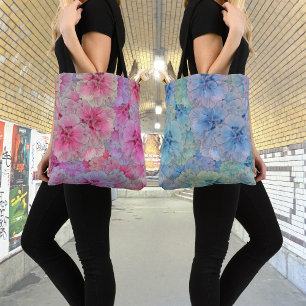 Tote Bag Oeillets bleus de style vintage