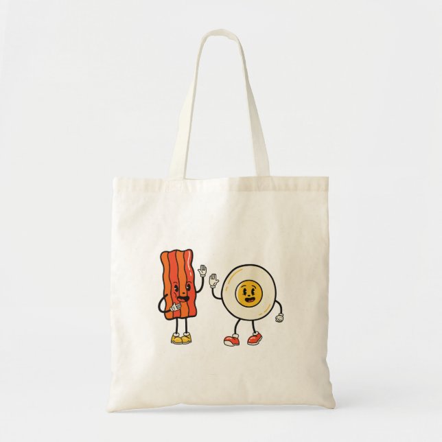 Tote Bag Oeuf Mélange Et Bacon (Devant)