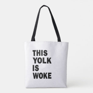 Tote Bag Oeufs Trending Funny Humour Ce jaune est le wake