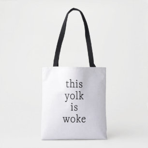 Tote Bag Oeufs Trending Funny Humour Ce jaune est le wake