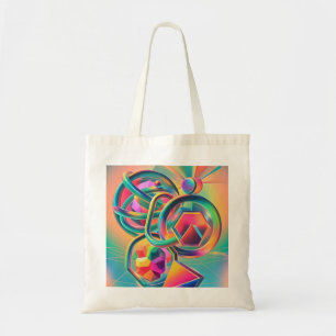 Tote Bag OEuvre abstraite colorée et fantaisiste