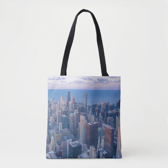 Tote Bag Oeuvre d'architecture de Chicago| (Devant)