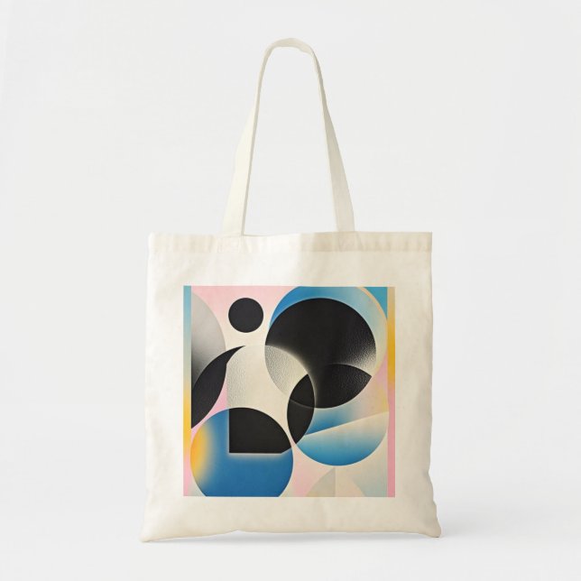 Tote Bag OEuvre d'art abstraite dynamique et fantaisiste gé (Devant)