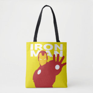 Tote Bag Œuvre d'art de personnage Iron Man en couleur plat