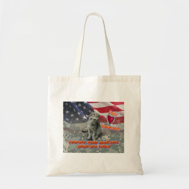 Tote Bag Oeuvre spéciale - Chats Aimants Vétérans (Devant)