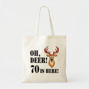 Tote Bag Oh Deer 70th Birthday