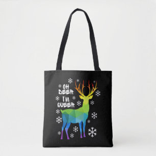 Tote Bag Oh Deer Je Suis Queer Funny Lgbt Gay Lesbian Chris