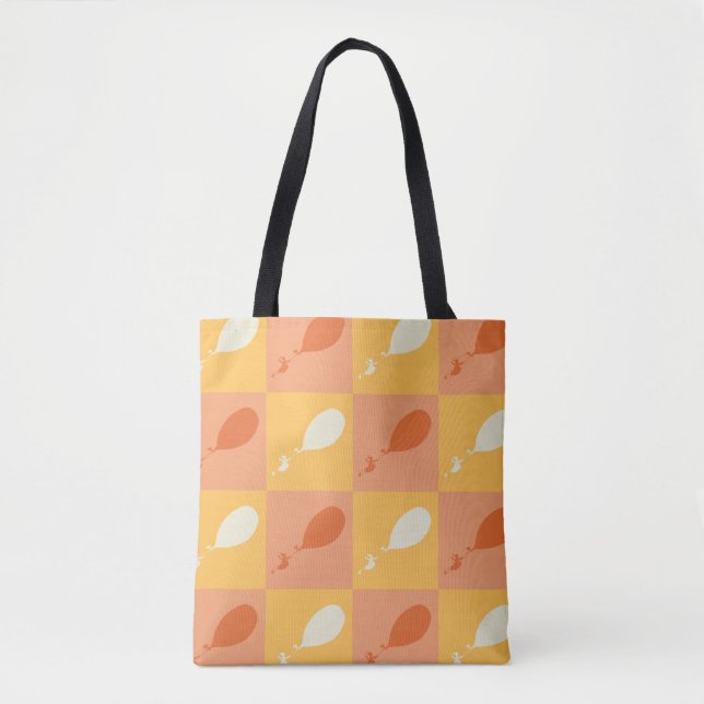 Tote Bag Oh, les endroits où tu iras | Motif orange (Devant)