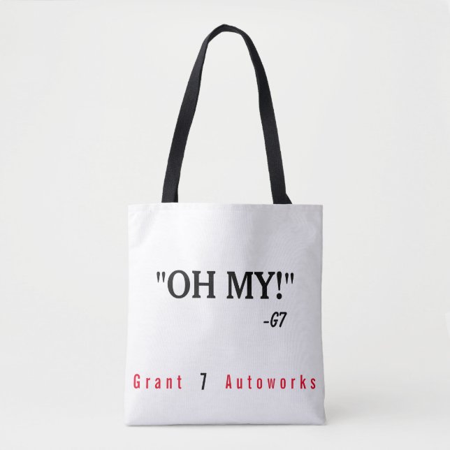 Tote Bag "Oh mon ! "Fourre-tout (Devant)