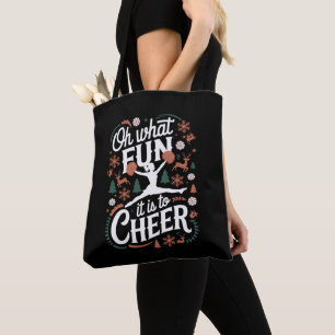 Tote Bag Oh Quelle Joie De Faire Du Cheerleading Laid À Noë