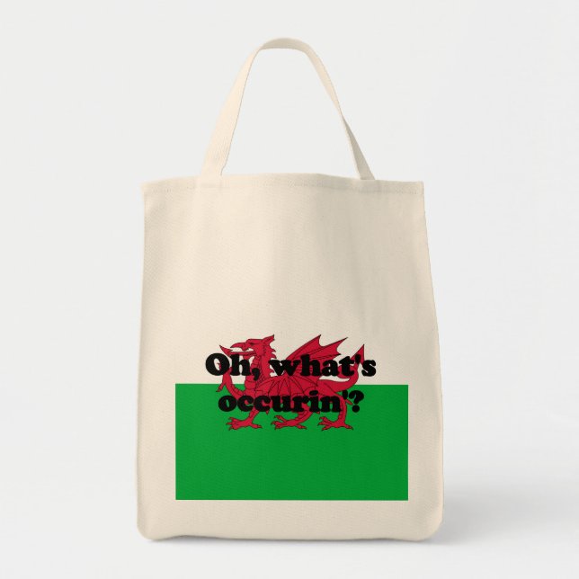 Tote Bag 'Oh, qu'est-ce qui se passe' ?' (Devant)