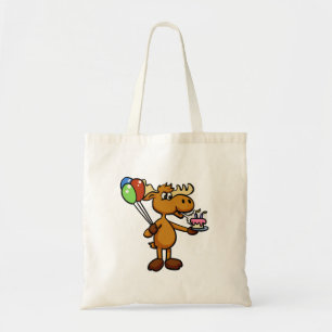 Tote Bag Oie avec ballon et gâteau   choisir la couleur arr