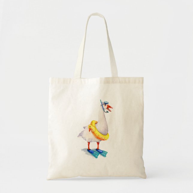 Tote Bag Oie blanche (Devant)