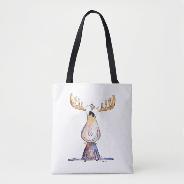 Tote Bag Oie blanche mignonne (Devant)