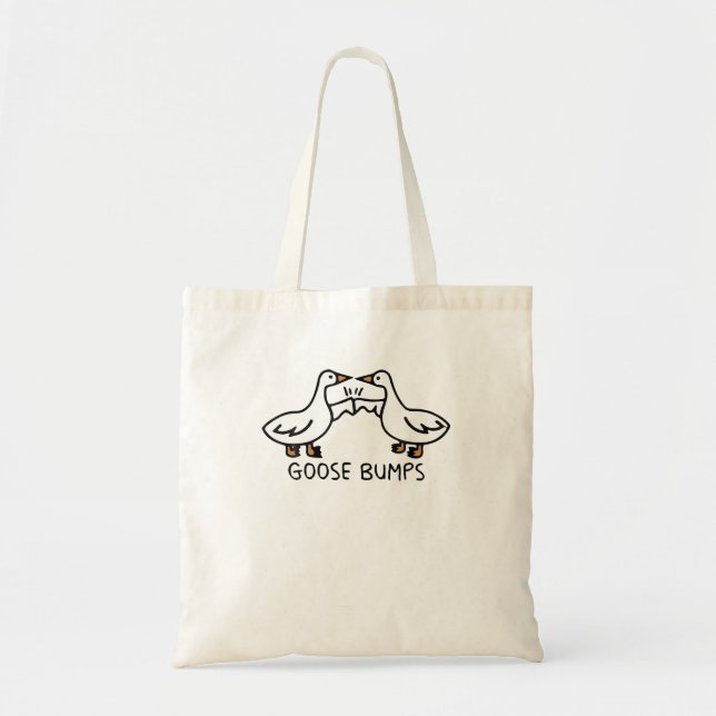 Tote Bag Oie mignonne Bosses Oie Broderie Oie Pointe (Devant)