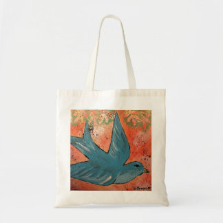 Tote Bag Oiseau bleu Fourre-tout