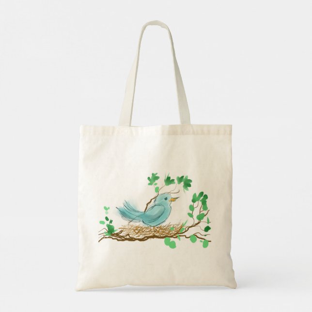 Tote Bag Oiseau dans le nid (Dos)