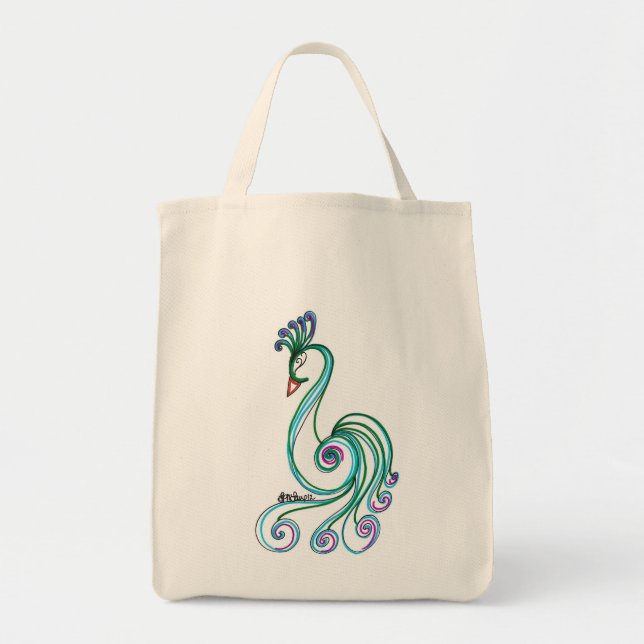 Tote Bag Oiseau de fantaisie (Devant)