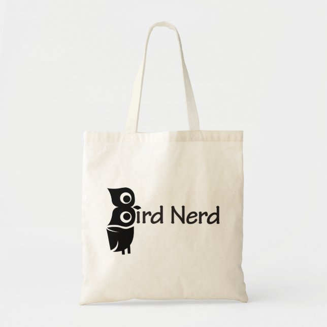 Tote Bag Oiseau Nerd et hibou (Devant)