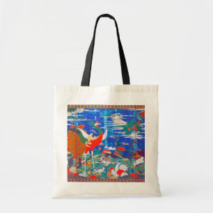 Tote Bag Oiseaux, animaux et Plantes floraux (à gauche) Jak