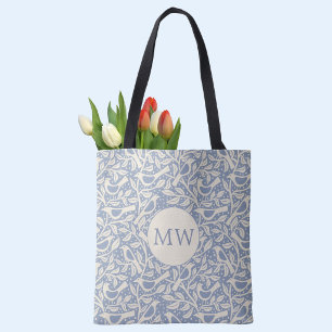 Tote Bag Oiseaux du Patrimoine Monogramme Initial