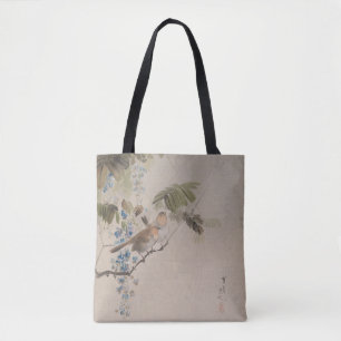 Tote Bag Oiseaux et fleurs par Watanabe Seitei