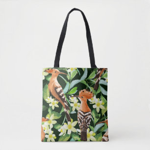 Tote Bag Oiseaux exotiques : Tropical Vintage Print