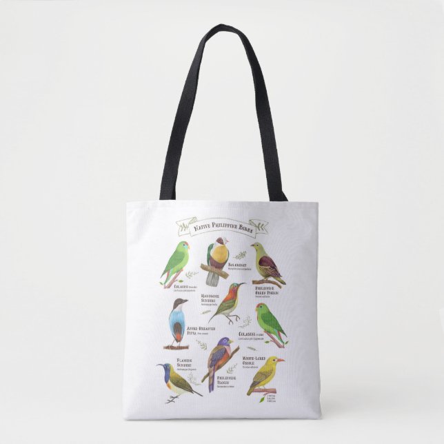 Tote Bag Oiseaux indigènes aux Philippines (Devant)
