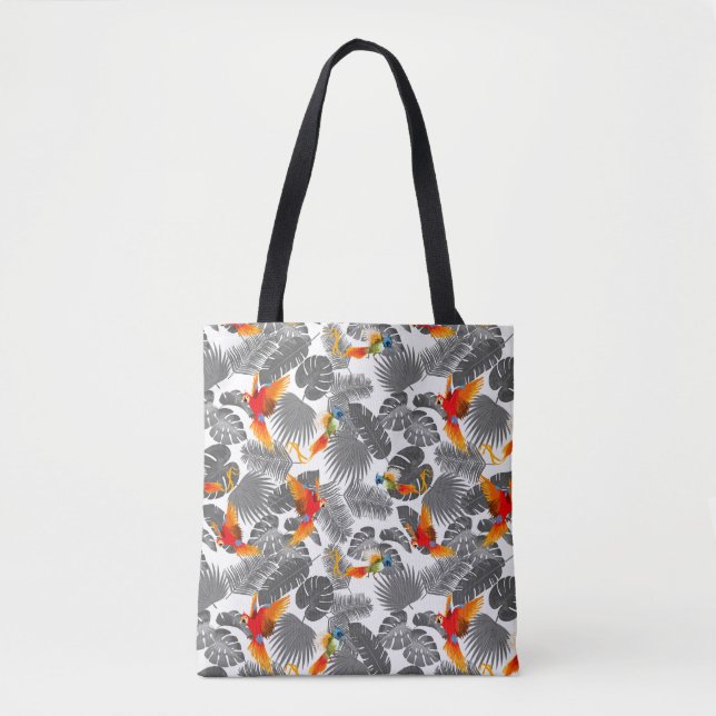 Tote Bag oiseaux tropicaux (Devant)