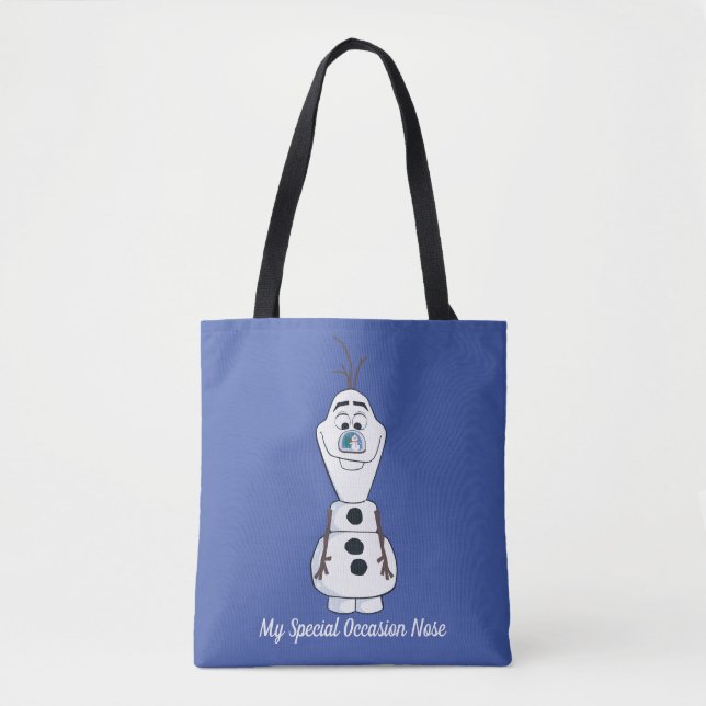 Tote Bag Olaf au nez de Snowglobe (Devant)