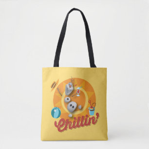 Tote Bag  Olaf  Chillin' dans le cercle orange