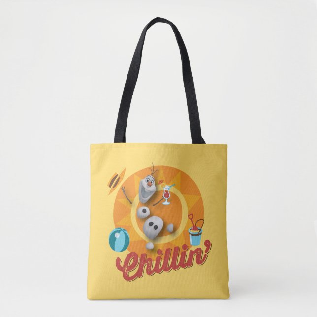 Tote Bag  Olaf| Chillin' dans le cercle orange (Devant)