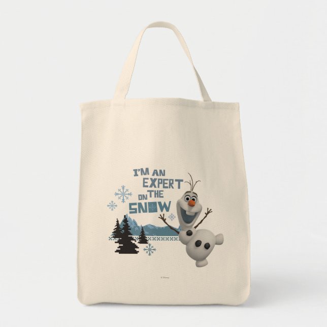 Tote Bag Olaf | Expert sur la neige (Devant)