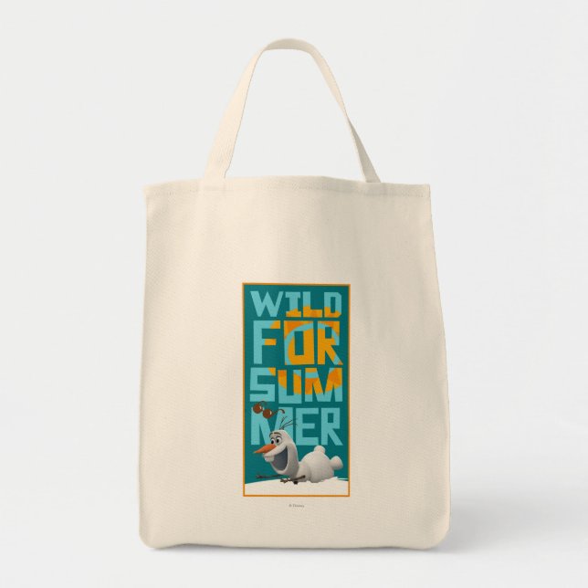 Tote Bag Olaf | Sauvage pour l'été avec cercle orange (Devant)