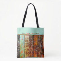 Old Dock Treasures Tote Bag. Sea-worn style.