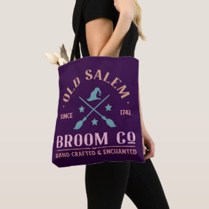 Tote Bag Old Salem Broom Co Enchantée Depuis 1742 Halloween