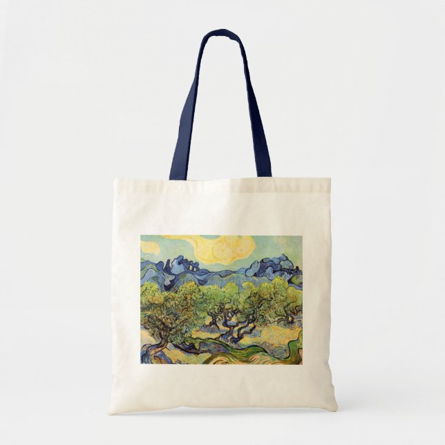 Tote Bag Oliviers aux Alpilles par Vincent van Gogh (Devant)