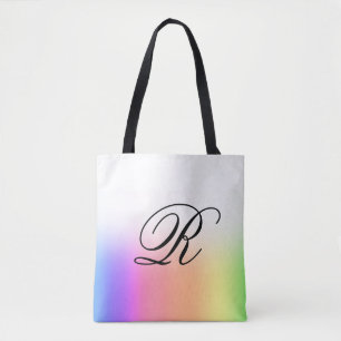 Tote Bag Ombre arc-en-ciel sur n'importe quelle couleur ave