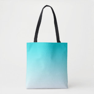 Tote Bag Ombre bleu turquoise