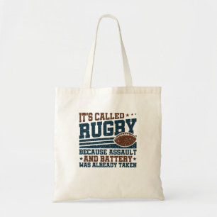 Tote Bag On l'appelle Rugby parce que la batterie d'attaque